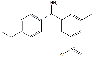 (4-ethylphenyl)(3-methyl-5-nitrophenyl)methanamine Struktur