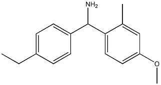 (4-ethylphenyl)(4-methoxy-2-methylphenyl)methanamine Struktur
