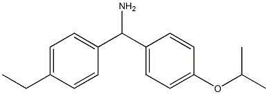 (4-ethylphenyl)[4-(propan-2-yloxy)phenyl]methanamine Structure