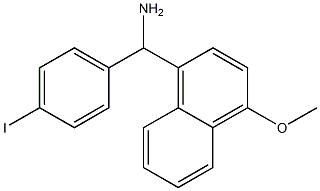 (4-iodophenyl)(4-methoxynaphthalen-1-yl)methanamine 结构式