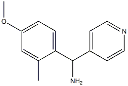 (4-methoxy-2-methylphenyl)(pyridin-4-yl)methanamine Struktur