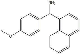 (4-methoxyphenyl)(naphthalen-1-yl)methanamine 结构式