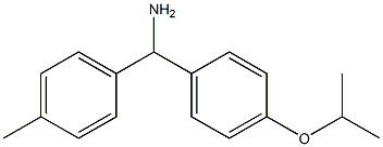 (4-methylphenyl)[4-(propan-2-yloxy)phenyl]methanamine|