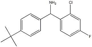 (4-tert-butylphenyl)(2-chloro-4-fluorophenyl)methanamine,,结构式