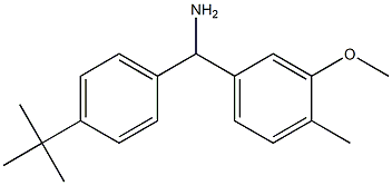 (4-tert-butylphenyl)(3-methoxy-4-methylphenyl)methanamine,,结构式