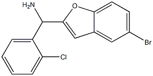 (5-bromo-1-benzofuran-2-yl)(2-chlorophenyl)methanamine Structure