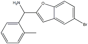 (5-bromo-1-benzofuran-2-yl)(2-methylphenyl)methanamine Structure