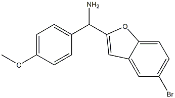 (5-bromo-1-benzofuran-2-yl)(4-methoxyphenyl)methanamine,,结构式