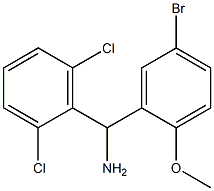 (5-bromo-2-methoxyphenyl)(2,6-dichlorophenyl)methanamine Structure