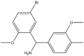 (5-bromo-2-methoxyphenyl)(3-methoxy-4-methylphenyl)methanamine