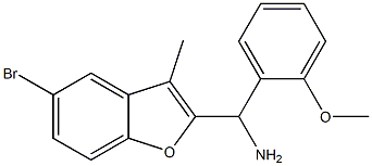 (5-bromo-3-methyl-1-benzofuran-2-yl)(2-methoxyphenyl)methanamine Structure