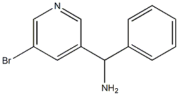 (5-bromopyridin-3-yl)(phenyl)methanamine 化学構造式
