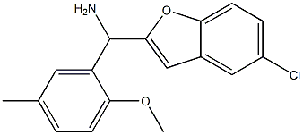  (5-chloro-1-benzofuran-2-yl)(2-methoxy-5-methylphenyl)methanamine