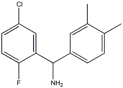 (5-chloro-2-fluorophenyl)(3,4-dimethylphenyl)methanamine Struktur