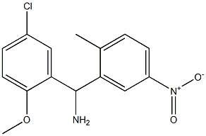  (5-chloro-2-methoxyphenyl)(2-methyl-5-nitrophenyl)methanamine