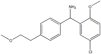 (5-chloro-2-methoxyphenyl)[4-(2-methoxyethyl)phenyl]methanamine