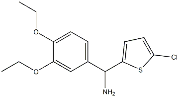 (5-chlorothiophen-2-yl)(3,4-diethoxyphenyl)methanamine,,结构式