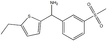 (5-ethylthiophen-2-yl)(3-methanesulfonylphenyl)methanamine Structure