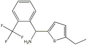 (5-ethylthiophen-2-yl)[2-(trifluoromethyl)phenyl]methanamine Struktur