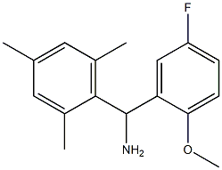 (5-fluoro-2-methoxyphenyl)(2,4,6-trimethylphenyl)methanamine Struktur