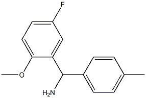 (5-fluoro-2-methoxyphenyl)(4-methylphenyl)methanamine 结构式