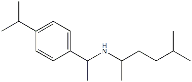 (5-methylhexan-2-yl)({1-[4-(propan-2-yl)phenyl]ethyl})amine 结构式