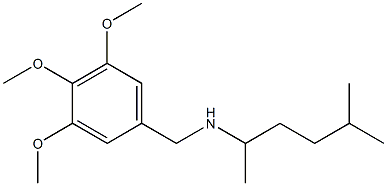 (5-methylhexan-2-yl)[(3,4,5-trimethoxyphenyl)methyl]amine,,结构式