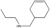 (cyclohex-3-en-1-ylmethyl)(propyl)amine 结构式