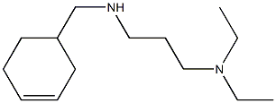 (cyclohex-3-en-1-ylmethyl)[3-(diethylamino)propyl]amine,,结构式