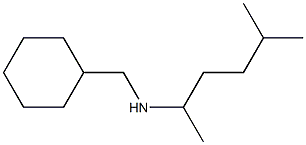 (cyclohexylmethyl)(5-methylhexan-2-yl)amine Structure