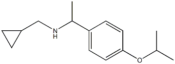 (cyclopropylmethyl)({1-[4-(propan-2-yloxy)phenyl]ethyl})amine,,结构式