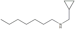 (cyclopropylmethyl)(heptyl)amine Struktur