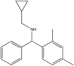 (cyclopropylmethyl)[(2,4-dimethylphenyl)(phenyl)methyl]amine Struktur