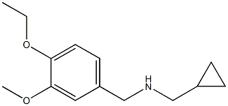(cyclopropylmethyl)[(4-ethoxy-3-methoxyphenyl)methyl]amine Structure