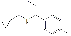 (cyclopropylmethyl)[1-(4-fluorophenyl)propyl]amine,,结构式