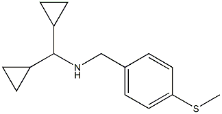 (dicyclopropylmethyl)({[4-(methylsulfanyl)phenyl]methyl})amine 化学構造式