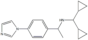 (dicyclopropylmethyl)({1-[4-(1H-imidazol-1-yl)phenyl]ethyl})amine Struktur