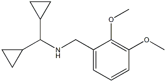 (dicyclopropylmethyl)[(2,3-dimethoxyphenyl)methyl]amine Struktur