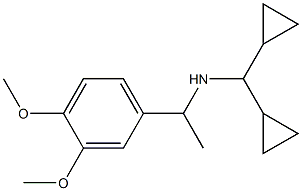 (dicyclopropylmethyl)[1-(3,4-dimethoxyphenyl)ethyl]amine Structure