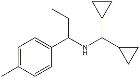 (dicyclopropylmethyl)[1-(4-methylphenyl)propyl]amine 化学構造式