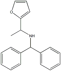 (diphenylmethyl)[1-(furan-2-yl)ethyl]amine,,结构式