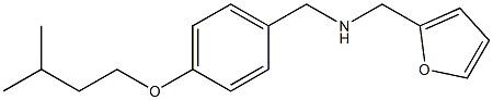 (furan-2-ylmethyl)({[4-(3-methylbutoxy)phenyl]methyl})amine 结构式