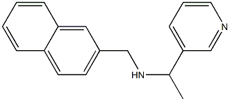 (naphthalen-2-ylmethyl)[1-(pyridin-3-yl)ethyl]amine Structure