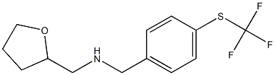(oxolan-2-ylmethyl)({4-[(trifluoromethyl)sulfanyl]phenyl}methyl)amine