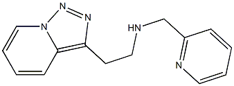 (pyridin-2-ylmethyl)(2-{[1,2,4]triazolo[3,4-a]pyridin-3-yl}ethyl)amine 结构式