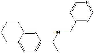 (pyridin-4-ylmethyl)[1-(5,6,7,8-tetrahydronaphthalen-2-yl)ethyl]amine,,结构式