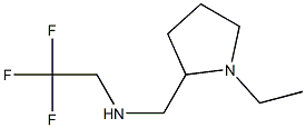 [(1-ethylpyrrolidin-2-yl)methyl](2,2,2-trifluoroethyl)amine 结构式
