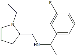 [(1-ethylpyrrolidin-2-yl)methyl][1-(3-fluorophenyl)ethyl]amine Struktur