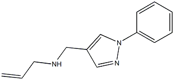 [(1-phenyl-1H-pyrazol-4-yl)methyl](prop-2-en-1-yl)amine Structure