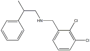 [(2,3-dichlorophenyl)methyl](2-phenylpropyl)amine Structure